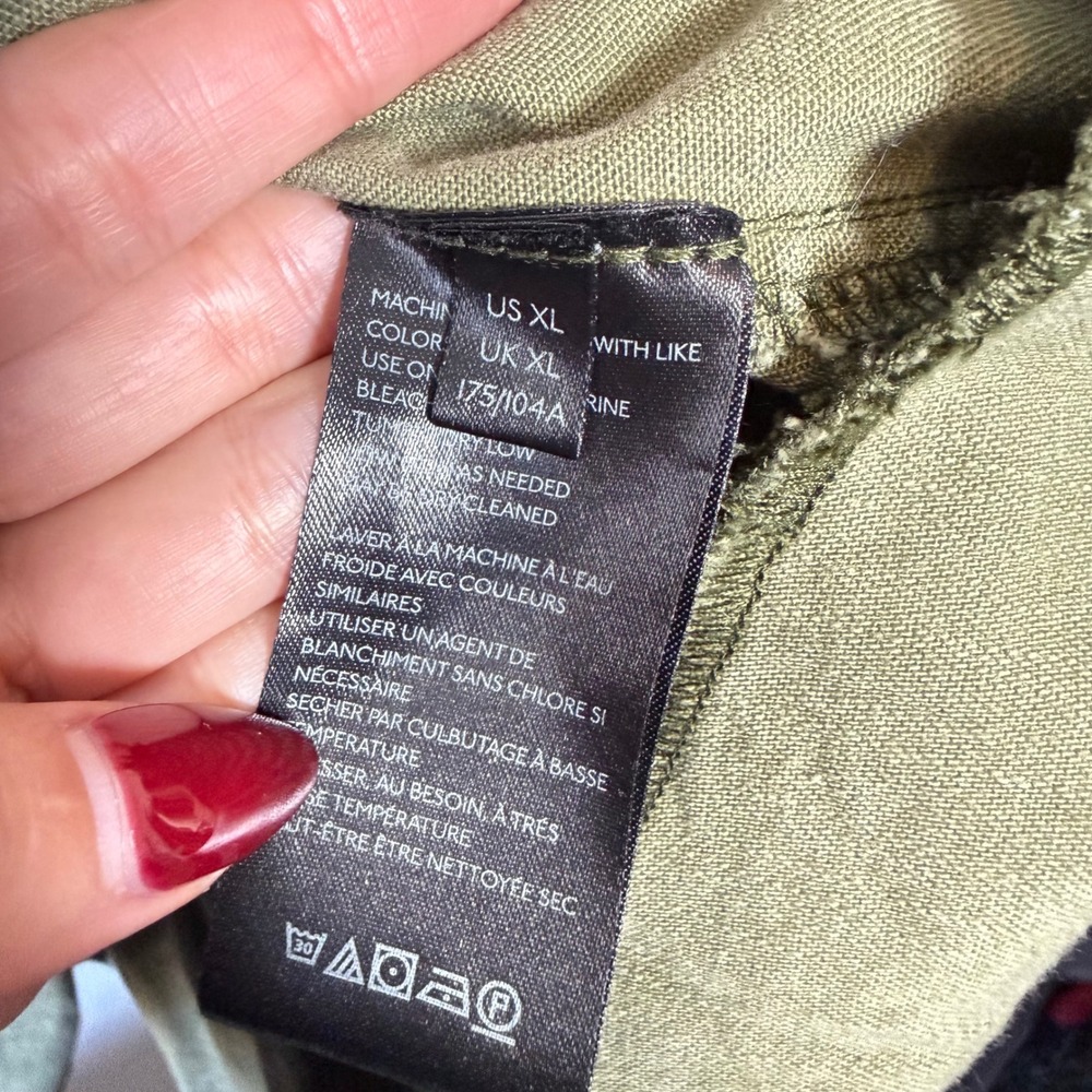 We The Free Olive Green Button-Down Peplum Shirt - Picture 7 of 11